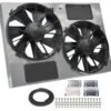 Derale 16927 High Output Dual 12 Electric RAD Fan/Steel Shroud Kit