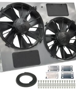 Derale 16927 High Output Dual 12 Electric RAD Fan/Steel Shroud Kit