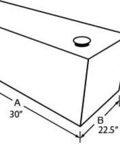 Tradesman Steel Rectangular Liquid Storage Tank - Black