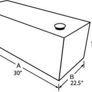 Tradesman Steel Rectangular Liquid Storage Tank - Black