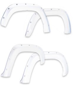EGR 14+ Chev Silverado 6-8ft Bed Bolt-On Look Color Match Fender Flares - Set - Summit White