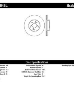 StopTech 99-08 Acura TL (STD Caliber) / 01-03 CL / 04-09 TSX Cross Drilled Left Front Rotor