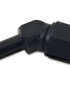 Vibrant -8AN to 3/8in Hose Barb 45 Degree Adapter - Anodized Black