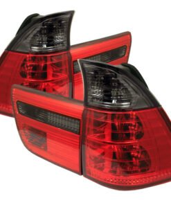 Spyder BMW E53 X5 00-06 4PCS Euro Style Tail Lights- Red Smoke ALT-YD-BE5300-RS