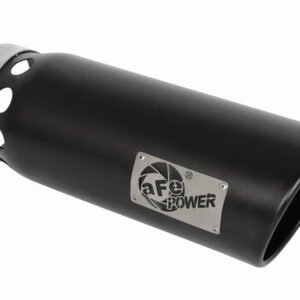 aFe MACHForce XP Cat-Back SS-304 5in Interooled Exhaust Tip 5in In x 6in Outx16inL Bolt-On Right Blk
