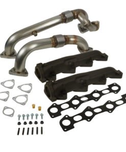 BD Diesel 08-10 Ford F-250/F-350/F-450/F-550 Powerstroke 6.4L Up Pipes Kit w/Manifold Set