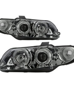 Spyder Pontiac GTO 04-06 Projector Headlights LED Halo LED Smoke High H1 Low H1 PRO-YD-PGTO04-HL-SM
