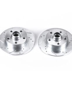 Power Stop 92-95 Volkswagen Corrado Rear Evolution Drilled & Slotted Rotors - Pair