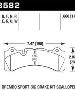 Hawk Brembo Caliper HPS 5.0 Performance Street Brake Pads