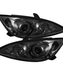 Spyder Toyota Camry 02-06 Projector Headlights LED Halo LED Smoke High H1 Low H1 PRO-YD-TCAM02-HL-SM