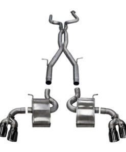Corsa 16-18 Chevy Camaro SS 6.2L Xtreme+ 2.75in Cat-Back Dual Rear Exit w/ Twin 4in Black PVD Tips