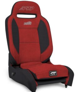 PRP Enduro Elite Reclining Suspension Seat (Driver Side)- Red/Black