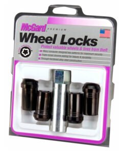 McGard Wheel Lock Nut Set - 4pk. (Tuner / Cone Seat) M14X1.5 / 1in. Hex / 1.935in. Length - Black