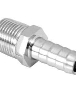Spectre Fuel Fitting 3/8in. Hose Barb NPT Threads - Chrome