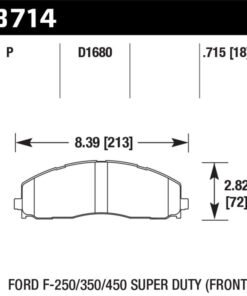 Hawk 2015 Ford F-250/350/450 Super Duty Front Brake Pads