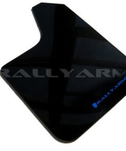 Rally Armor Universal fitment (no hardware) UR Black Mud Flap w/ Blue Logo