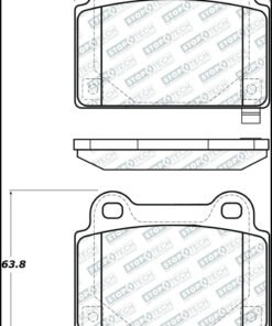 StopTech 08-15 Mitsubishi Evo X Street Performance Rear Brake Pads