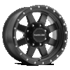 Raceline 935B Defender 16x8in / 6x139.7 BP / 0mm Offset / 107.95mm Bore - Satin Black Wheel