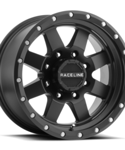 Raceline 935B Defender 17x9in / 8x170 BP / -12mm Offset / 130.81mm Bore - Satin Black Wheel