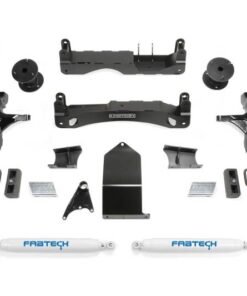 Fabtech 14-18 GM C/K1500 w/OE Alum. UCA 4in Basic System w/Perf. Shocks
