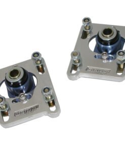 BBK 94-04 Mustang Caster Camber Plate Kit - Silver Anodized Finish
