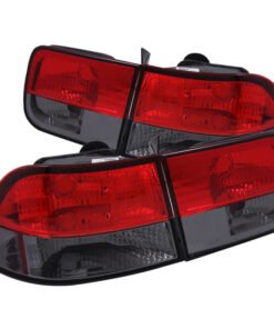 ANZO 1996-2000 Honda Civic Taillights Red/Smoke