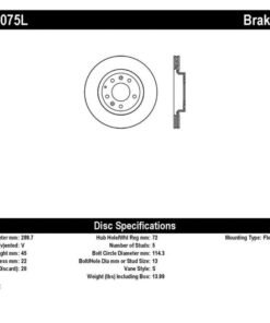 StopTech 06-10 Mazda Miata MX-5 Drilled & Slotted Front Left Rotor