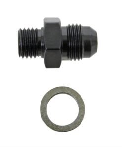 Fragola -6AN x 12mm x 1.5 Male Adapter-Weber - Black