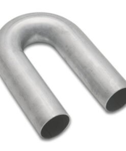 Vibrant 321 Stainless Steel 180 Degree Mandrel Bend 2.25in OD x 3.375in CLR 18 Gauge Wall Thickness