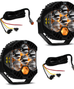Baja Designs Jeep JL/JT Rubicon Steel Bumper LED Light Kit LP6 w/Upfitter