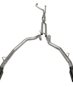 Corsa 21-22 Dodge Ram TRX Crew Cab Baja Catback Exhaust Dual Rear Black Tip