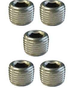 Torque Solution Stainless Steel 1/8 in NPT Plug: Universal 5 Pack