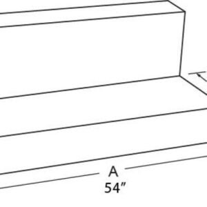 Tradesman Steel L-Shape Liquid Storage Tank (Full Size) - White