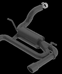 Borla 2018 Jeep Wrangler JL/JLU 3.6L 2DR/4DR ATAK SS Axle Back Black Coated Exhaust w/3.5in Tips