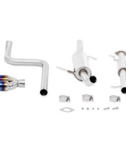 Mishimoto 14-16 Ford Fiesta ST 1.6L 2.5in Stainless Steel Resonated Cat-Back Exhaust w/ Burnt Ti