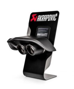 Akrapovic Counter Display with Sample Tail Pipe Set and Carbon Diffuser (High Gloss)