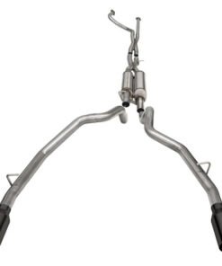 Corsa 21-22 Dodge Ram TRX Crew Cab Xtreme Catback Exhaust Dual Rear Black Tip