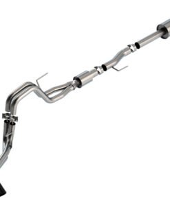 Borla F-150 2021 5.0L 4DR CC SB EC STB LARIAT/KR/PLTM/LTD 3/2.25 DSE Cat-Back S-Type Black CHR Tips