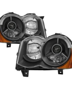 xTune Jeep Grand Cherokee 08-10 OEM Style Projector Headlights - Black PRO-JH-JGC08-AM-BK