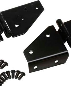 Kentrol 76-95 Jeep CJ/Wrangler YJ Windshield Hinge Pair - Powdercoat Black