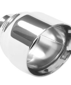 MagnaFlow Tip Stainless Double Wall Round Single Outlet Polished 4.5in DIA 2.5in Inlet 5.75in Length