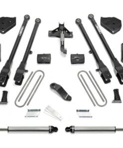 Fabtech 17-20 Ford F250/350 4WD Diesel 6in 4 Link System w/DL 4.0 Coilovers & Rear DL 2.25 Shocks