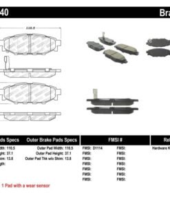 StopTech Performance 08-10 WRX Rear Brake Pads