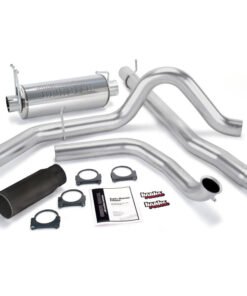 Banks Power 99-03 Ford 7.3L Monster Exhaust System - SS Single Exhaust w/ Black Tip