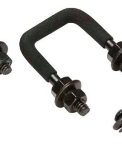 Kentrol 55-86 Jeep Windshield Tie Down Kit CJ - Powdercoat Black