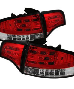 Spyder Audi A4 4Dr 06-08 LED Tail Lights Red Clear ALT-YD-AA406-G2-LED-RC