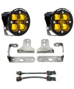 Baja Designs 2018+ Wrangler JL Rubicon Sport Fog Light Pocket Kit - Amber