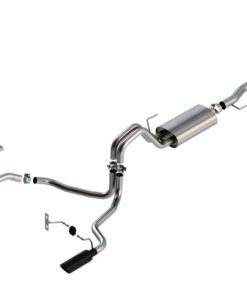 Borla F-150 2021 3.3L CC SB EC STB XL/XLT/LARIAT/KR/PLNM/LTD 3/2.25 SRE Cat-Back ATAK Black CHR Tips