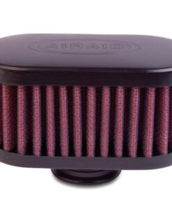 Airaid Rubber Top 1in ID - Push On 4in x 2in Oval OD 2in Tall Breather Filter