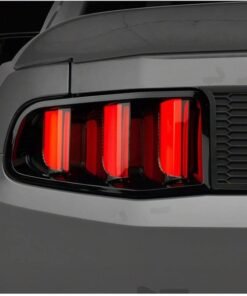 Raxiom 10-12 Ford Mustang Vector V2 LED Tail Lights - Gloss Black Housing (Clear Lens)